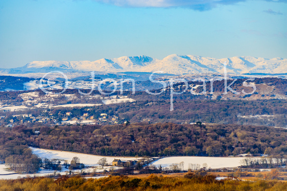 Silverdale and Coniston Fells from Warton Crag