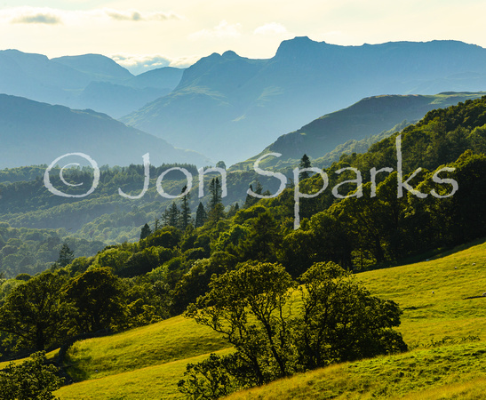 Langdale Pikes from Holbeck Lane