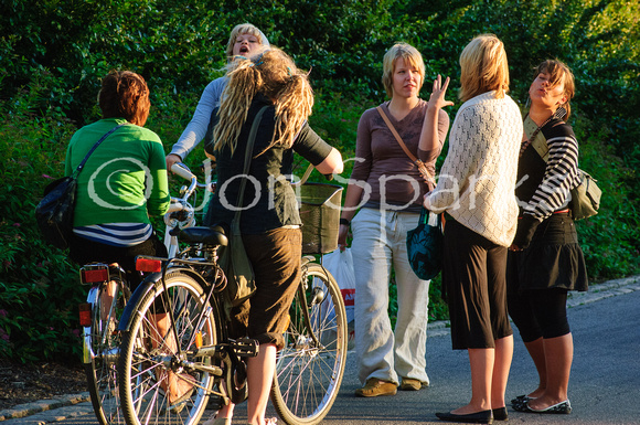 Girls with bikes, Turku, Finland