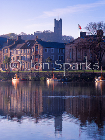St George's Quay and the Priory Church, Lancaster